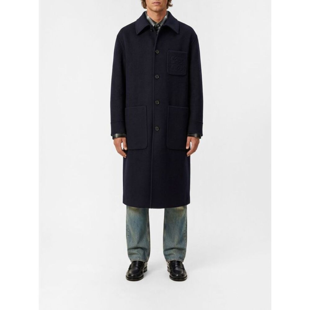 Loewe Coat Men Navy